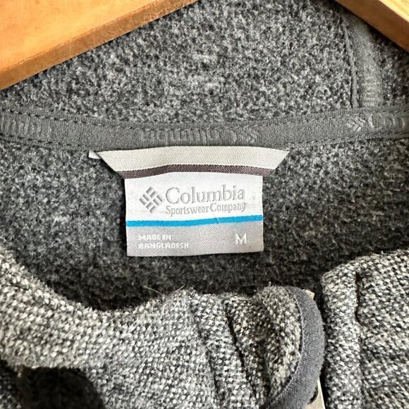 Columbia Men's Dark Gray Zip Up Hoodie Jacket Sweatshirt Size Medium Pockets - Picture 3 of 11